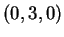 $ (0,3,0)$
