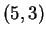 $ (5,3)$