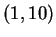 $ (1,10)$