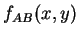 $ f _ {AB}(x,y)$