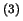 $ ^{(3)}$