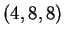 $ (4,8,8)$