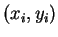 $ (x_i, y_i)$