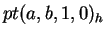 $ pt(a,b,1,0)_h$
