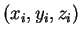 $ (x_i, y_i,
z_i)$