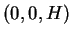 $ (0,0,H)$