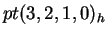 $ pt(3,2,1,0) _ h $