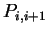 $ P _ {i,i+1}$