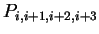 $ P _ {i,i+1,i+2,i+3}$