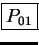 \fbox{\(P _ {01}\)}