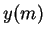 $ y(m) $