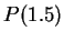 $ P(1.5) $