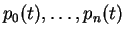 $ p_0 (t),\dots, p_n
(t) $