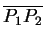 $ \overline {P_1 P_2}$