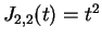 $ J _ {2,2} (t) = t
^ 2$