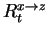 $ R _ t ^ {x\rightarrow z}$