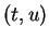 $ (t,u)$