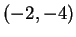 $ (-2,-4)$