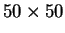 $ 50 \times 50$