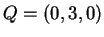 $ Q =
(0,3,0)$
