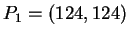 $ P_1 = (124,124) $