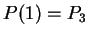 $ P(1) = P_3 $