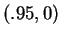 $ (.95,0) $