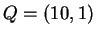 $ Q = (10,1) $
