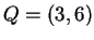 $ Q = (3,6) $