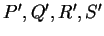 $ P',Q',R',S' $