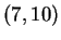 $ (7,10)$