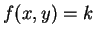 $ f(x,y) = k $