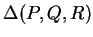 $ \Delta (P,Q,R) $
