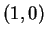 $ (1,0)
$