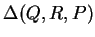 $ \Delta (Q,R,P) $