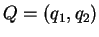 $ Q = (q _ 1, q _ {2}) $
