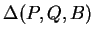 $ \Delta( P,Q,B) $