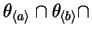 $ \theta _ {\langle a \rangle}
\cap \theta _ {\langle b \rangle} \cap$