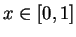 $ x \in [0,1]$