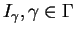 $ I _ \gamma, \gamma \in \Gamma$