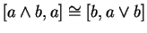 $ [a \wedge b,a] \cong [b,a \vee b]$