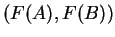 $ (F(A), F(B))$