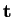 $ {\bf t}$