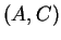 $ (A,C)$