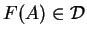 $ F(A) \in {\cal D}$