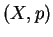 $ (X,p)$