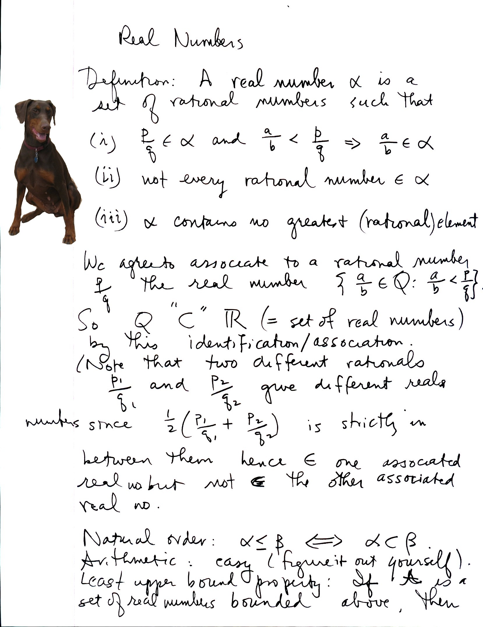 math real number