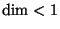 $\dim \om < 1$
