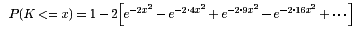 kolmogorov distribution function
