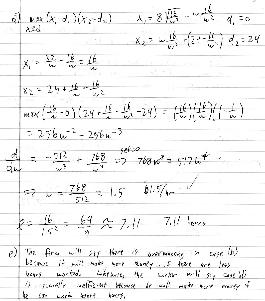 Math 167 Homework and Test Solutions
